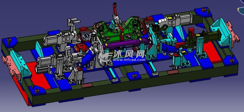后副车架焊装夹具机械加工图纸解析与设计要点