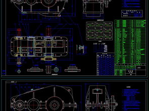 CAD标准PJ减速器装配图设计素材及机械设备制造与装配